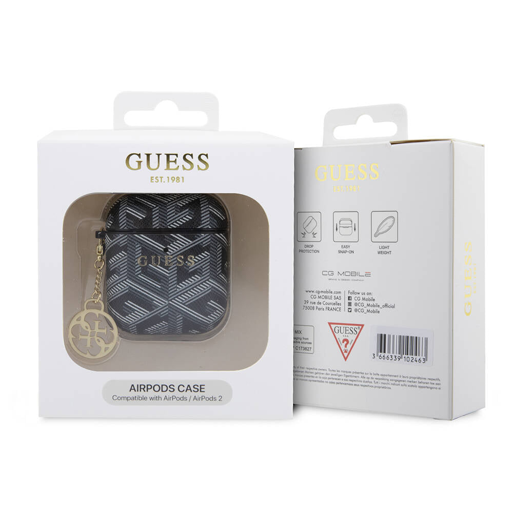 Guess Airpods Orjinal Lisanslı G Cube Desenli 4G Süs Zincirli Kılıf Guess Airpods Orjinal Lisanslı G Cube Desenli 4G Süs Zincirli Kılıf